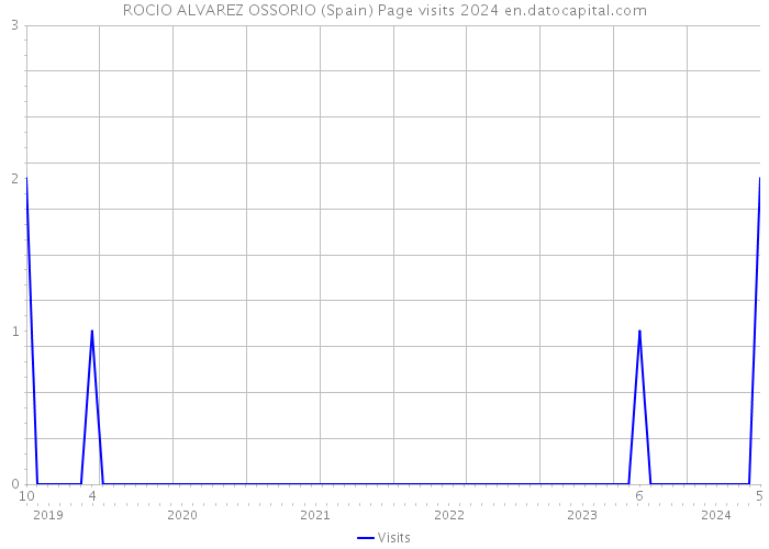 ROCIO ALVAREZ OSSORIO (Spain) Page visits 2024 