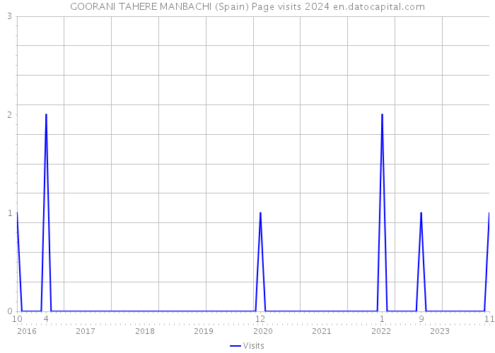 GOORANI TAHERE MANBACHI (Spain) Page visits 2024 