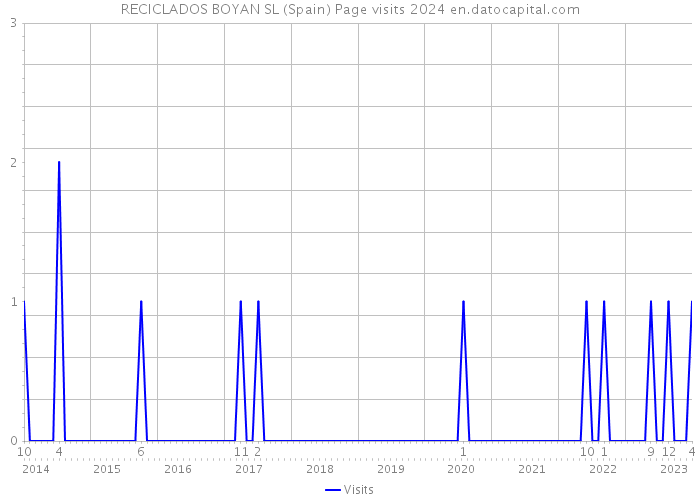 RECICLADOS BOYAN SL (Spain) Page visits 2024 