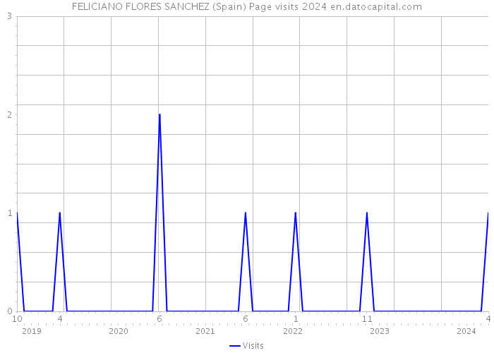FELICIANO FLORES SANCHEZ (Spain) Page visits 2024 