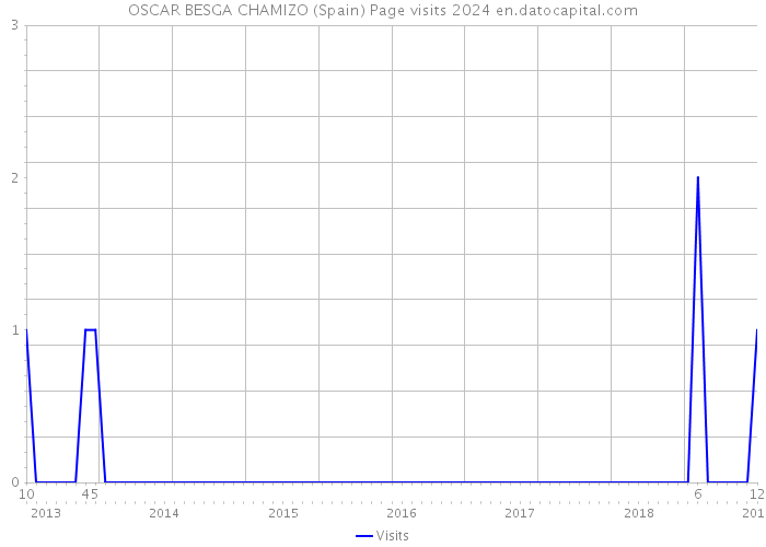 OSCAR BESGA CHAMIZO (Spain) Page visits 2024 