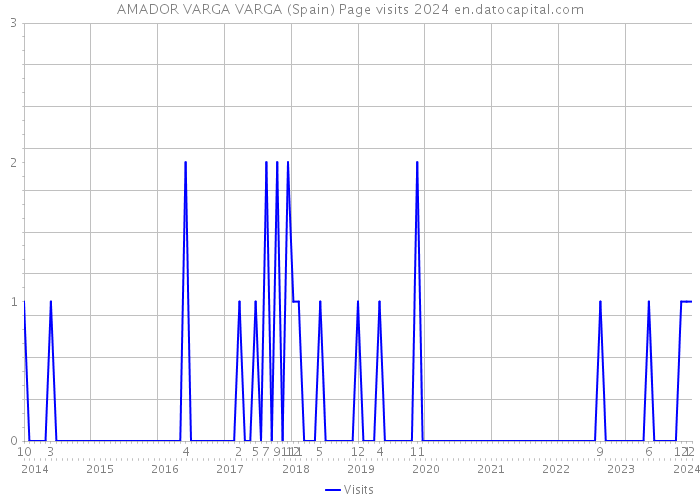 AMADOR VARGA VARGA (Spain) Page visits 2024 