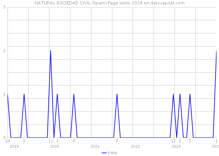 NATURAL SOCIEDAD CIVIL (Spain) Page visits 2024 