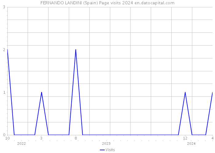 FERNANDO LANDINI (Spain) Page visits 2024 