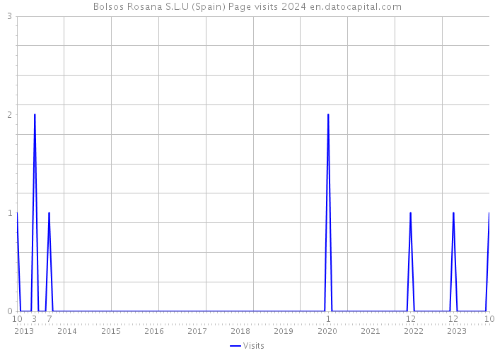 Bolsos Rosana S.L.U (Spain) Page visits 2024 