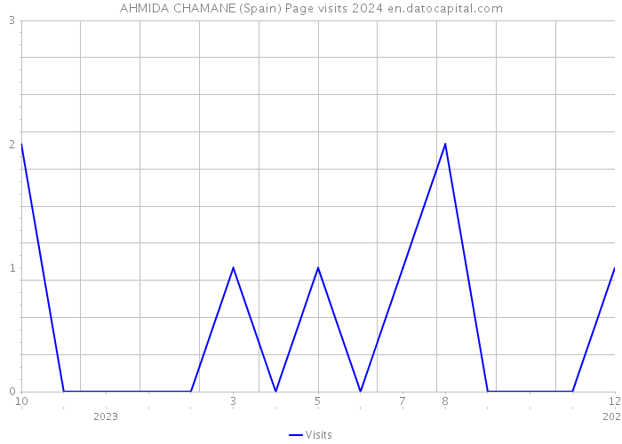AHMIDA CHAMANE (Spain) Page visits 2024 