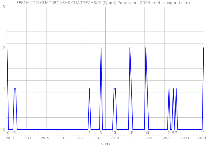 FERNANDO CUATRECASAS CUATRECASAS (Spain) Page visits 2024 