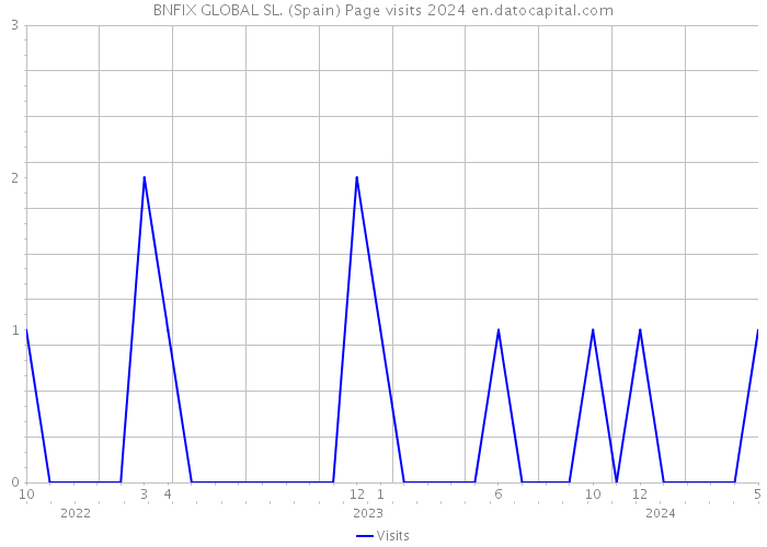 BNFIX GLOBAL SL. (Spain) Page visits 2024 