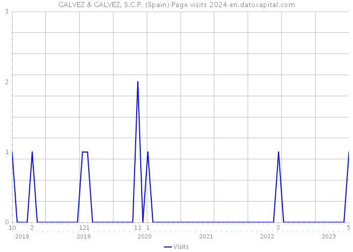 GALVEZ & GALVEZ, S.C.P. (Spain) Page visits 2024 