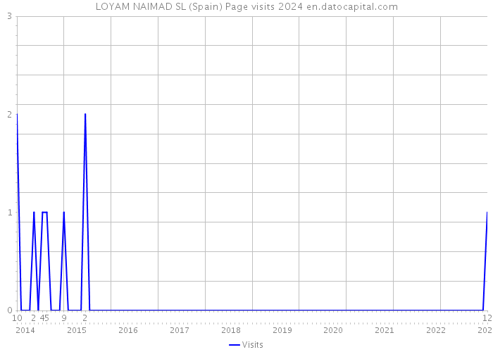 LOYAM NAIMAD SL (Spain) Page visits 2024 