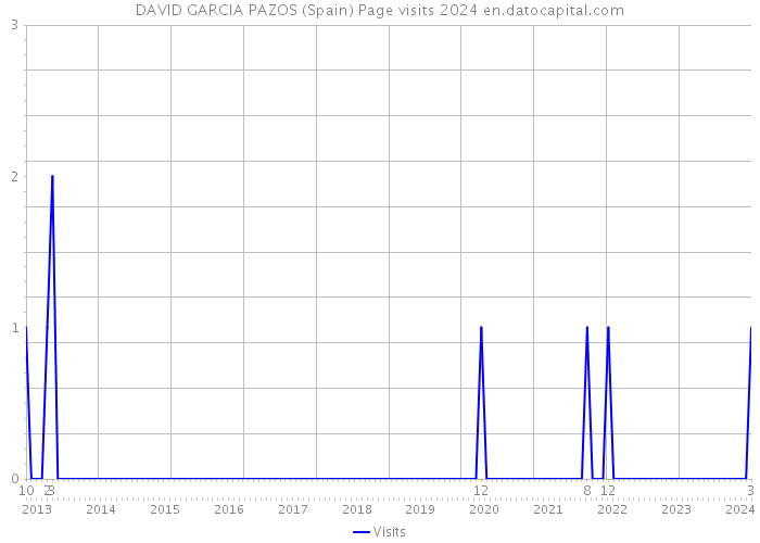 DAVID GARCIA PAZOS (Spain) Page visits 2024 