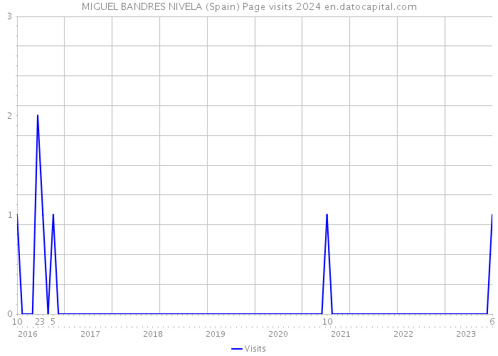 MIGUEL BANDRES NIVELA (Spain) Page visits 2024 