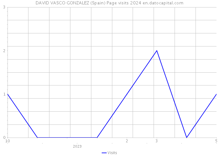 DAVID VASCO GONZALEZ (Spain) Page visits 2024 