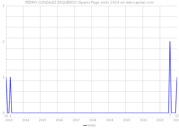 PEDRO GONZALEZ ESQUERDO (Spain) Page visits 2024 
