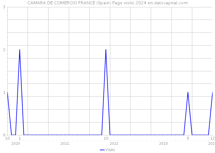 CAMARA DE COMERCIO FRANCE (Spain) Page visits 2024 