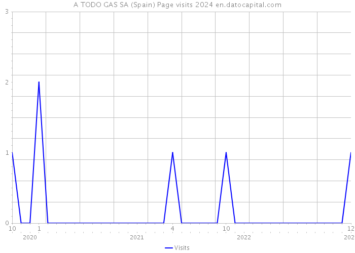 A TODO GAS SA (Spain) Page visits 2024 