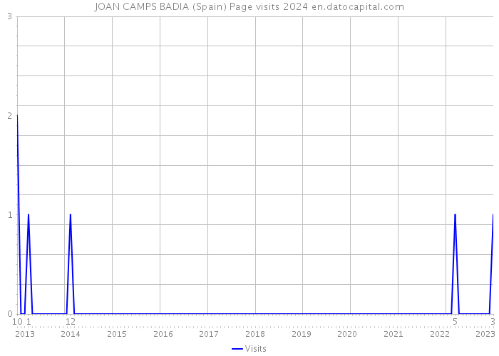 JOAN CAMPS BADIA (Spain) Page visits 2024 