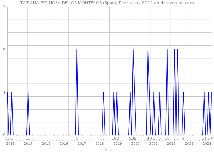 TATIANA ESPINOSA DE LOS MONTEROS (Spain) Page visits 2024 
