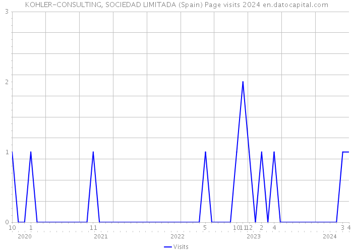 KOHLER-CONSULTING, SOCIEDAD LIMITADA (Spain) Page visits 2024 