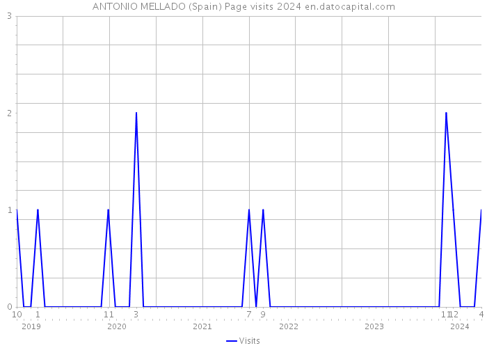 ANTONIO MELLADO (Spain) Page visits 2024 