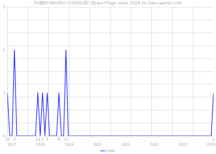 RUBEN MAGRO GONZALEZ (Spain) Page visits 2024 