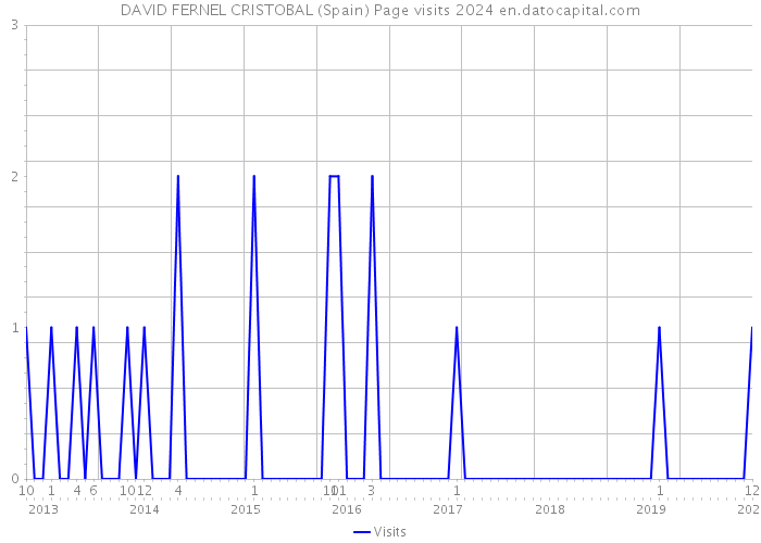 DAVID FERNEL CRISTOBAL (Spain) Page visits 2024 