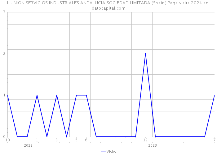 ILUNION SERVICIOS INDUSTRIALES ANDALUCIA SOCIEDAD LIMITADA (Spain) Page visits 2024 