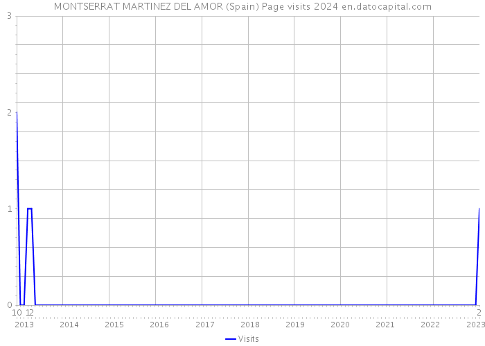 MONTSERRAT MARTINEZ DEL AMOR (Spain) Page visits 2024 