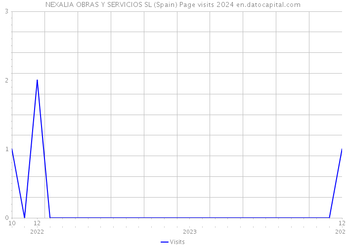 NEXALIA OBRAS Y SERVICIOS SL (Spain) Page visits 2024 