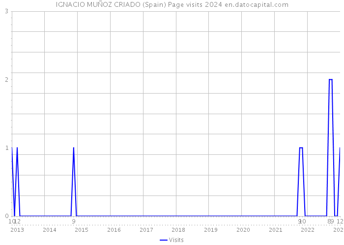IGNACIO MUÑOZ CRIADO (Spain) Page visits 2024 