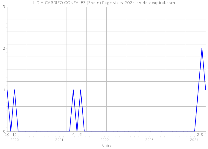 LIDIA CARRIZO GONZALEZ (Spain) Page visits 2024 