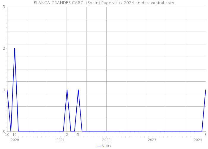 BLANCA GRANDES CARCI (Spain) Page visits 2024 
