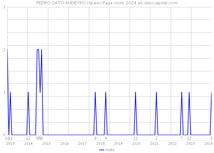 PEDRO GATO ANDEYRO (Spain) Page visits 2024 