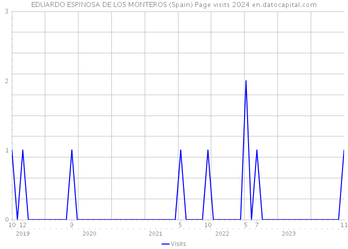 EDUARDO ESPINOSA DE LOS MONTEROS (Spain) Page visits 2024 