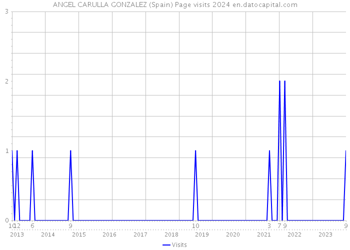 ANGEL CARULLA GONZALEZ (Spain) Page visits 2024 