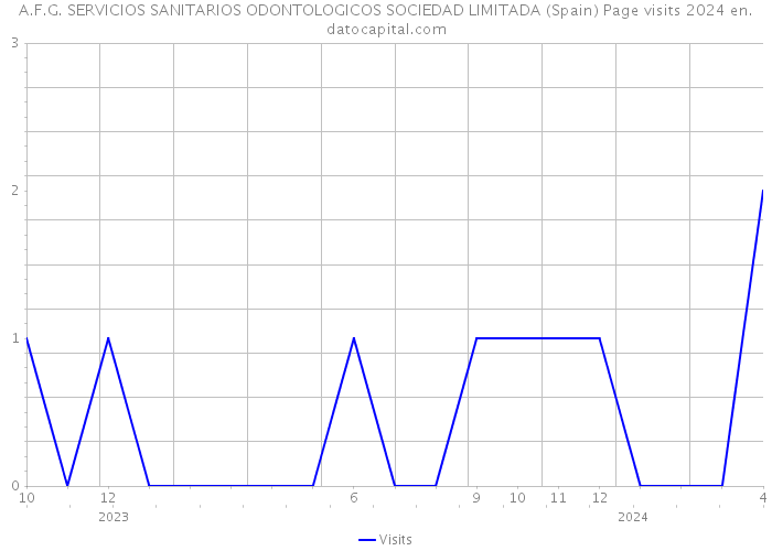 A.F.G. SERVICIOS SANITARIOS ODONTOLOGICOS SOCIEDAD LIMITADA (Spain) Page visits 2024 