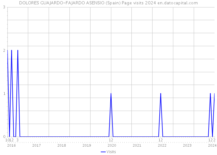 DOLORES GUAJARDO-FAJARDO ASENSIO (Spain) Page visits 2024 