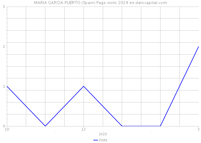 MARIA GARCIA PUERTO (Spain) Page visits 2024 