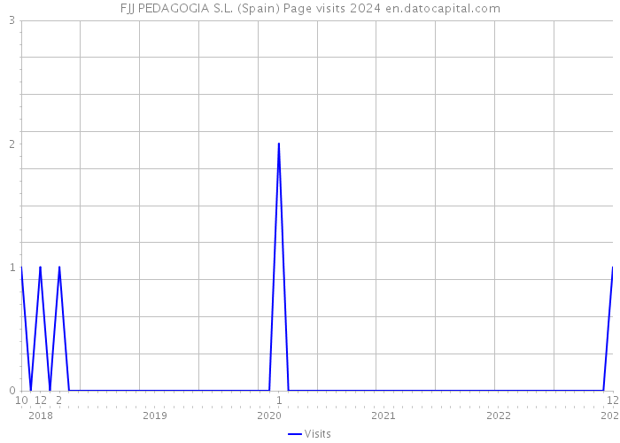 FJJ PEDAGOGIA S.L. (Spain) Page visits 2024 