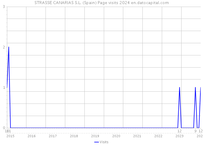 STRASSE CANARIAS S.L. (Spain) Page visits 2024 