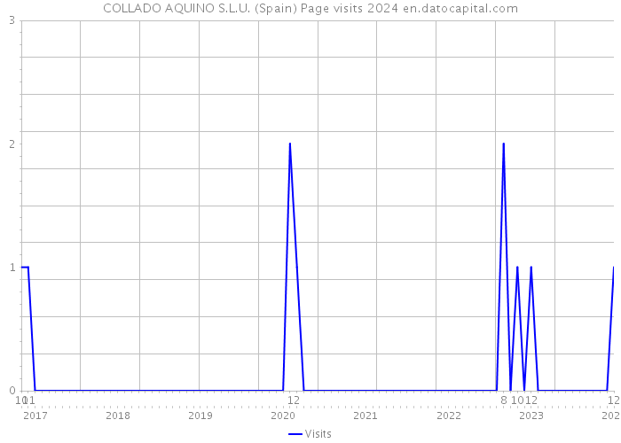 COLLADO AQUINO S.L.U. (Spain) Page visits 2024 