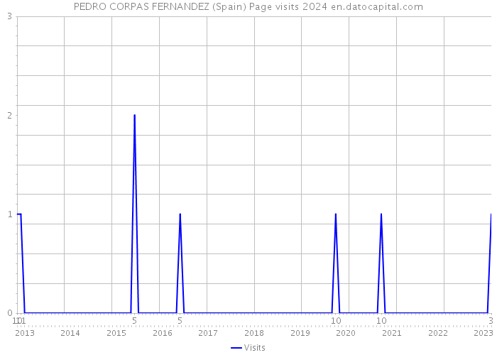 PEDRO CORPAS FERNANDEZ (Spain) Page visits 2024 