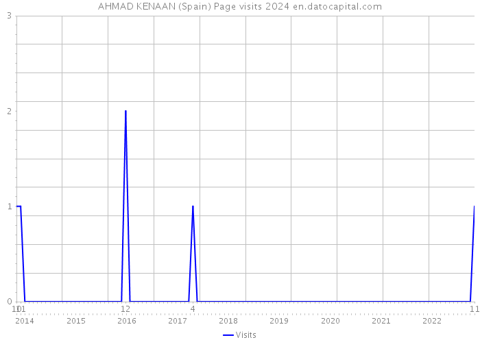 AHMAD KENAAN (Spain) Page visits 2024 