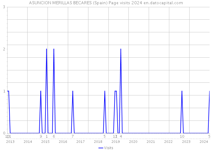 ASUNCION MERILLAS BECARES (Spain) Page visits 2024 