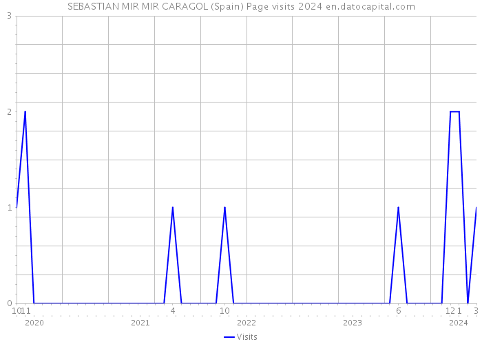 SEBASTIAN MIR MIR CARAGOL (Spain) Page visits 2024 