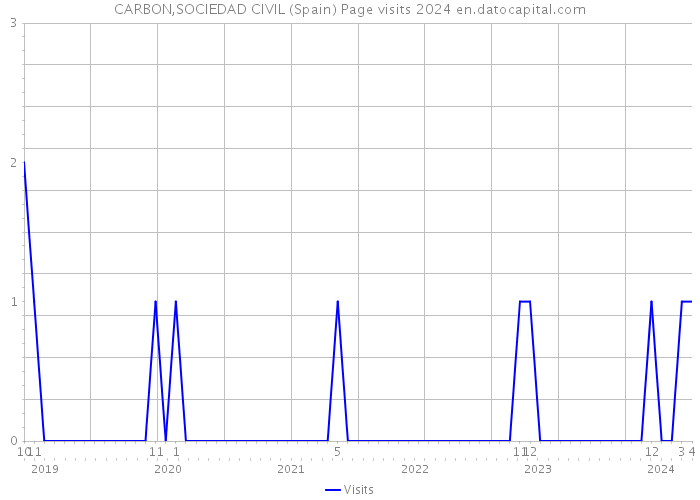 CARBON,SOCIEDAD CIVIL (Spain) Page visits 2024 