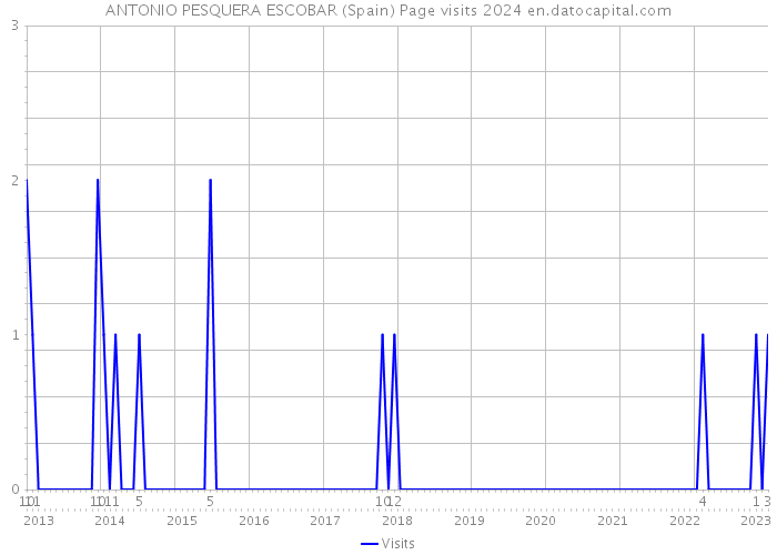 ANTONIO PESQUERA ESCOBAR (Spain) Page visits 2024 