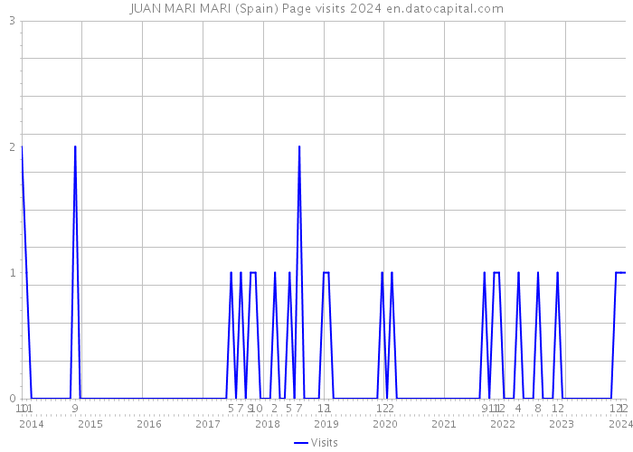 JUAN MARI MARI (Spain) Page visits 2024 