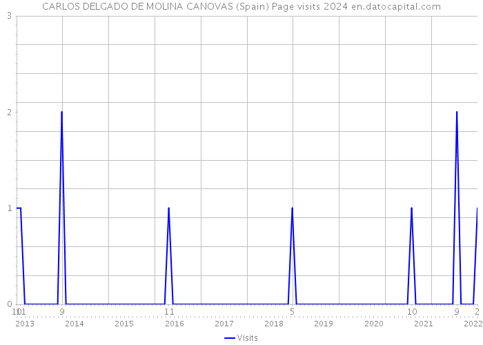 CARLOS DELGADO DE MOLINA CANOVAS (Spain) Page visits 2024 
