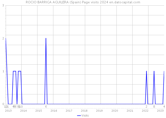 ROCIO BARRIGA AGUILERA (Spain) Page visits 2024 